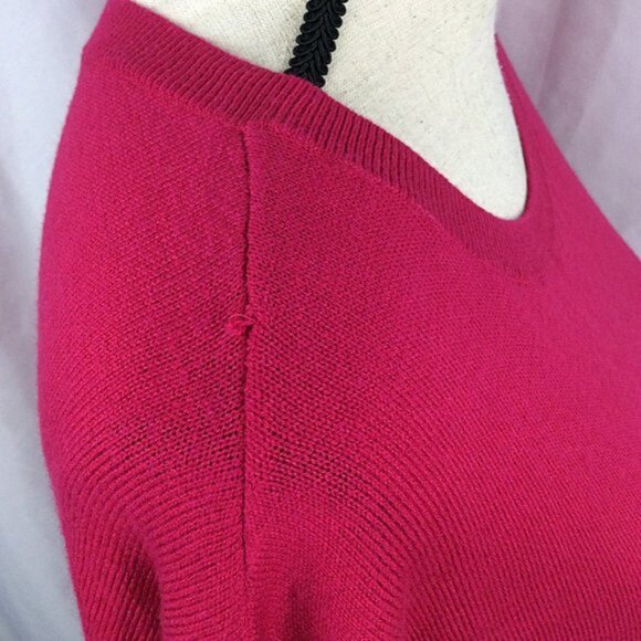 Leith Sweater Womens Size Medium Wool Blend Crew Neck 3/4 Sleeve Nordstrom - Picture 6 of 7